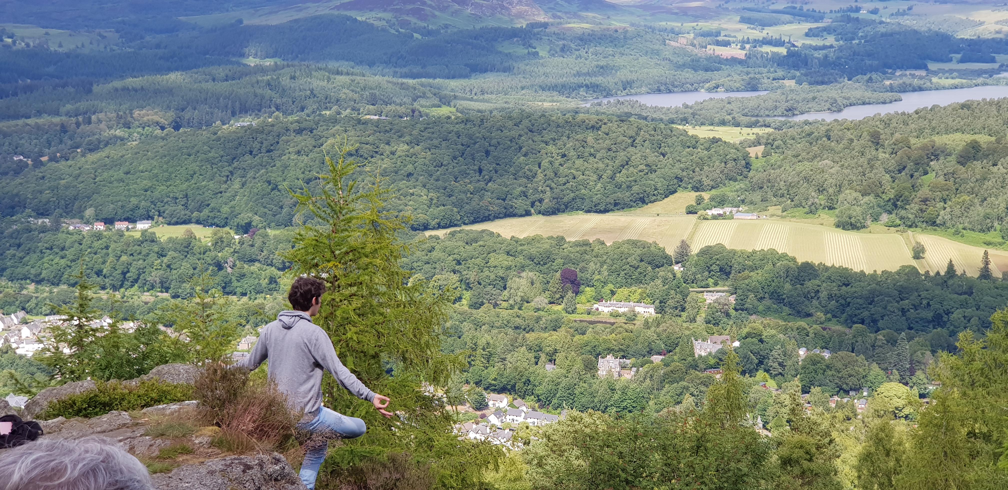 landscape image from high up